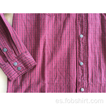 Camisa casual hombre manga larga